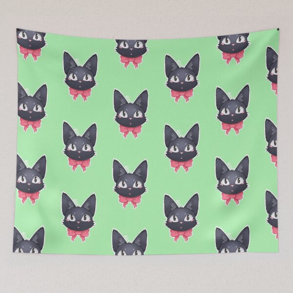 Item preview, Cute Black Cat with a bow that belongs to a Witch designed and sold by VulpyArt.
