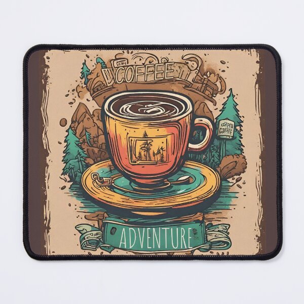 Item preview, Coffee Adventure - old school, new school designed and sold by BeeG2024.