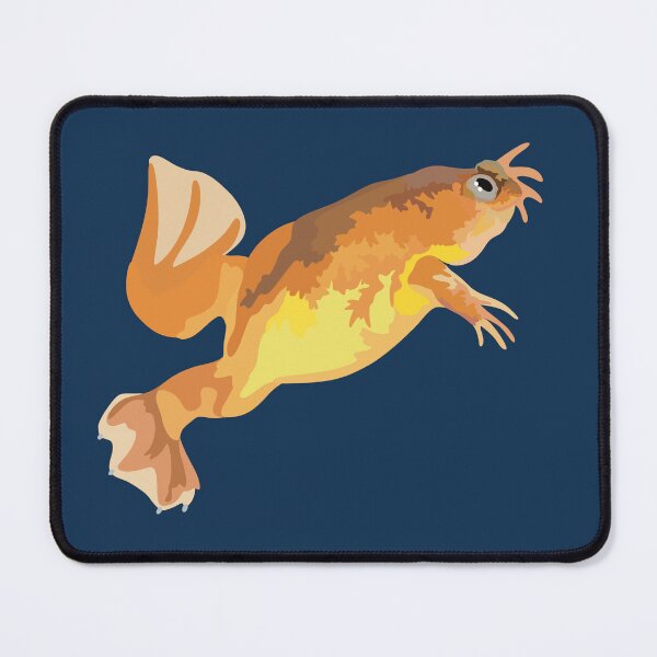 Item preview, L is for Lake Oku Clawed Frog,Lake Oku Clawed Frog – Rare African Aquatic Amphibian Illustration designed and sold by PrettylittlepastelUk.