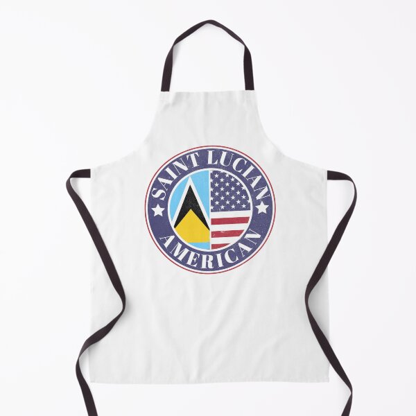 Item preview, Proud Saint Lucian-American Badge - Saint Lucia Flag designed and sold by chrisrivait.