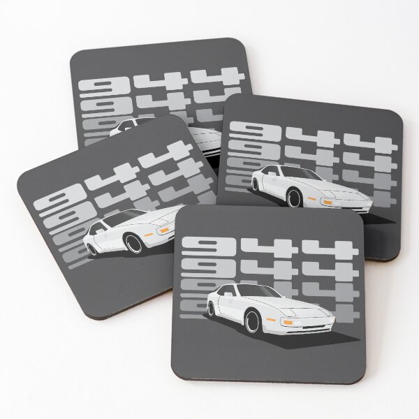 Item preview, 1986 Porsche 944 White illustration designed and sold by blackdogshop.