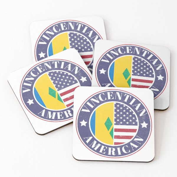 Item preview, Proud Vincentian-American Badge - Saint Vincent and Grenadines Flag designed and sold by chrisrivait.