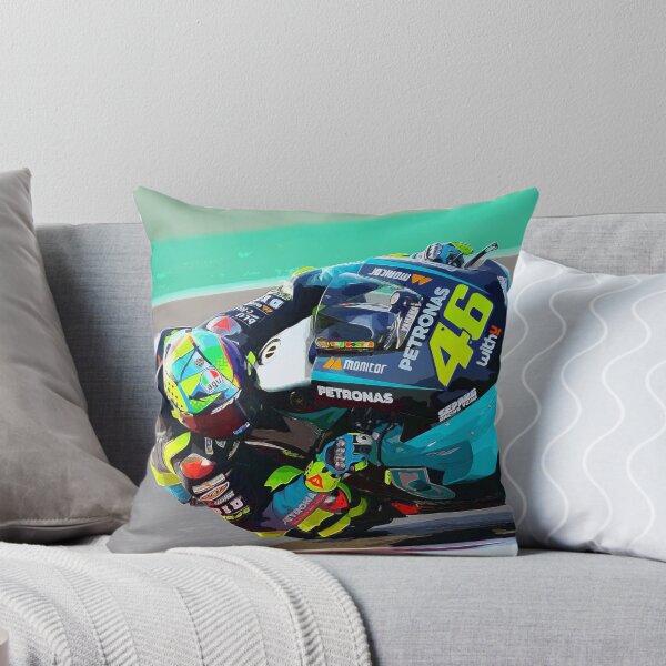 Item preview, Valentino Rossi racing his 2021 MotoGP motorcycle at Qatar watercolor designed and sold by Rodissimus1984.