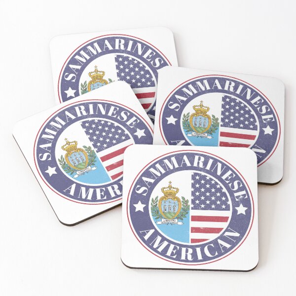 Item preview, Proud Sammarinese-American Badge - San Marino Flag designed and sold by chrisrivait.