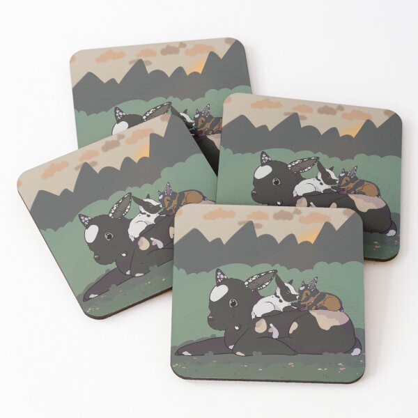 Item preview, Stevia y sus hijos entre un Hermoso Atardecer designed and sold by Glorious-goats.