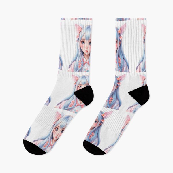 Item preview, Dreamy Watercolor Anime Girl designed and sold by Victoria Riabov.