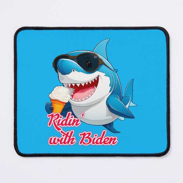 Item preview, Dark Brandon Shark (eating ice cream) - Ridin with Biden designed and sold by Thelittlelord.