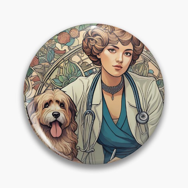 Item preview, Woman Veterinarian - Art Nouveau designed and sold by deusrex007.