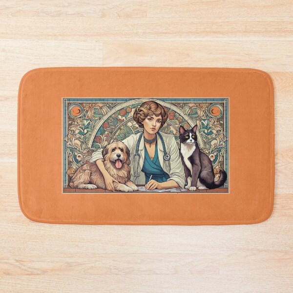 Item preview, Woman Veterinarian - Art Nouveau designed and sold by deusrex007.