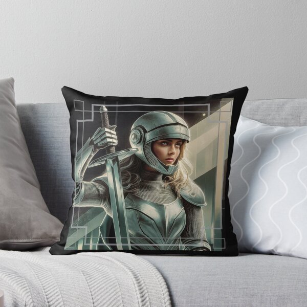 Item preview, Female Knight Futuristic Woman Warrior designed and sold by Mirabilum.