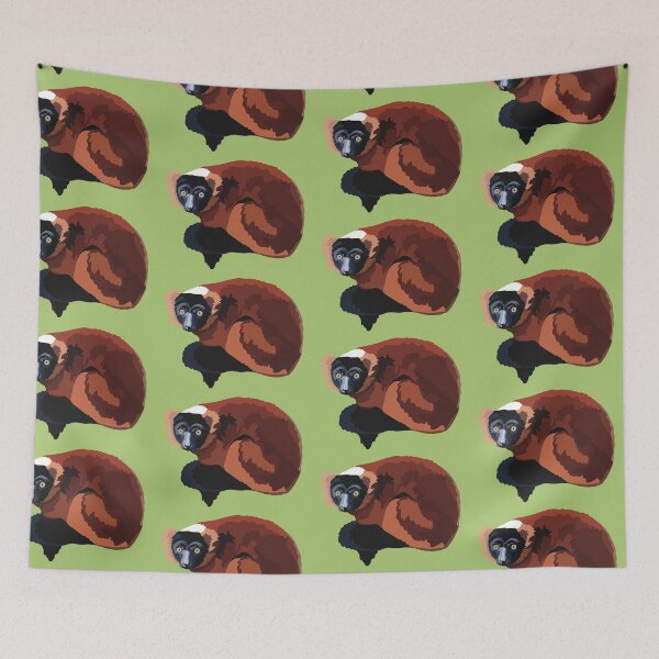 Item preview, Red Ruffed Lemur  designed and sold by PrettylittlepastelUk.