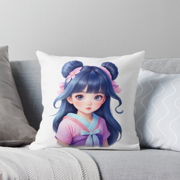 Item preview, Whimsical Watercolor Anime Girl designed and sold by Victoria Riabov.