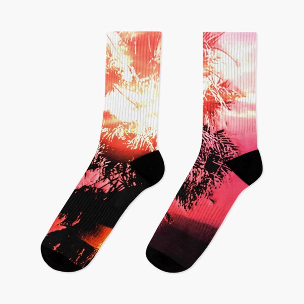 Item preview, Radiant Palm Sunrise - Pink designed and sold by Exodoi.