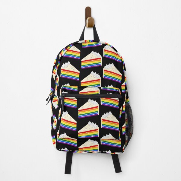 Item preview, Pattern of Delicious Slices of LGBTQIA+ Cake (Dark background) designed and sold by AroAxel.