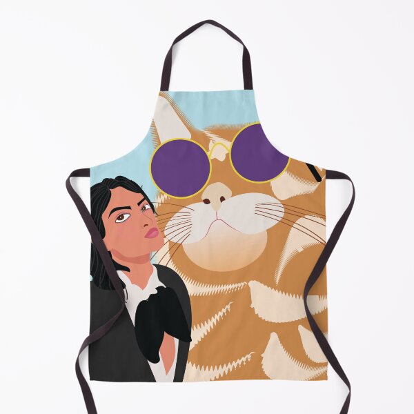 Item preview, A orange cat  giving a pose with a lady designed and sold by Musky-creatives.