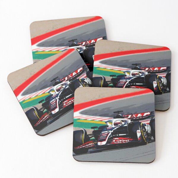 Item preview, Kevin Magnussen racing his 2024 F1 car during the Spanish Grand Prix abstract designed and sold by Rodissimus1984.