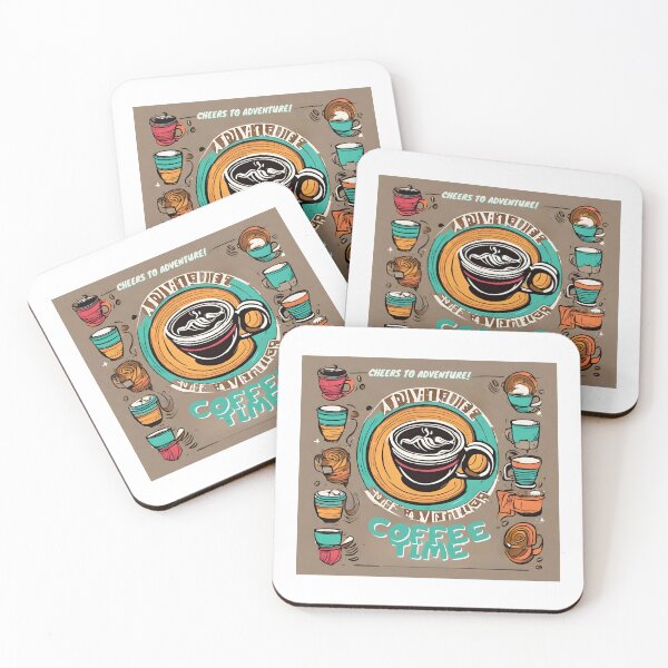 Item preview, Coffee Time - Cheers to adventure! designed and sold by BeeG2024.