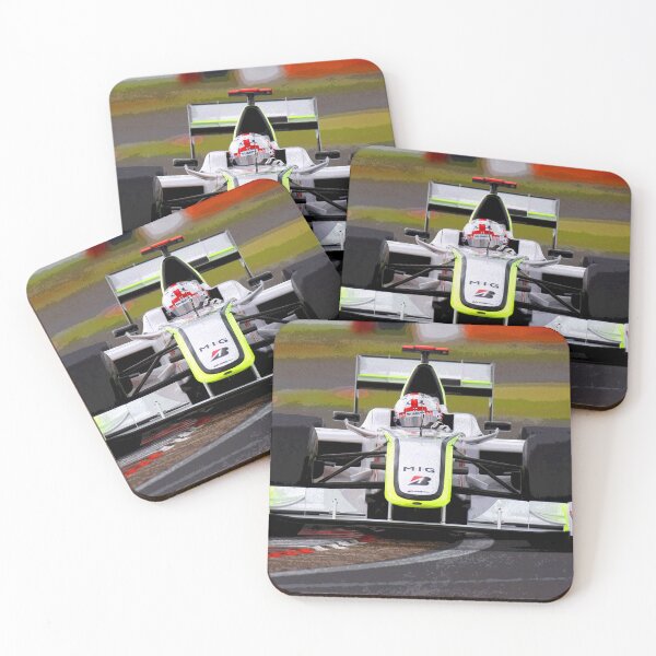 Item preview, Jenson Button racing in his Brawn GP 2009 F1 car during the British Grand Prix at Silverstone abstract designed and sold by Rodissimus1984.