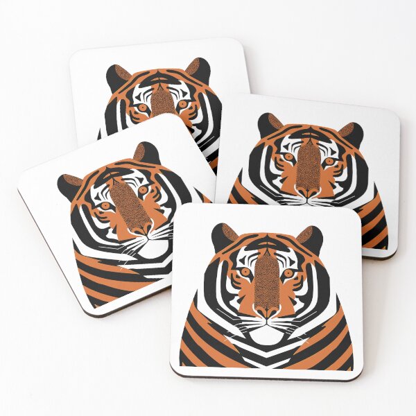 Item preview, geometric tiger designed and sold by Ztudio.