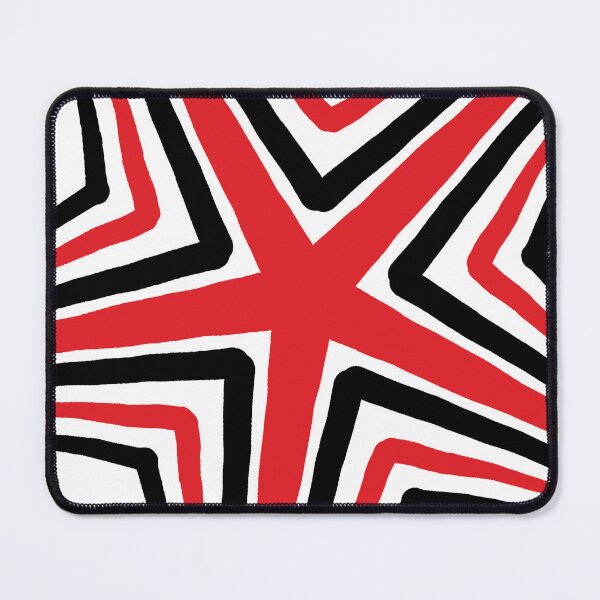 Item preview, abstract star design, featuring strong red and black colors. designed and sold by HEMRO.