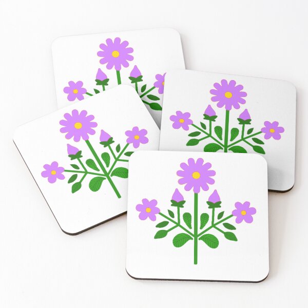 Item preview, Lavender floral folk motif designed and sold by Kalpa.