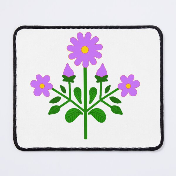 Item preview, Lavender floral folk motif designed and sold by Kalpa.