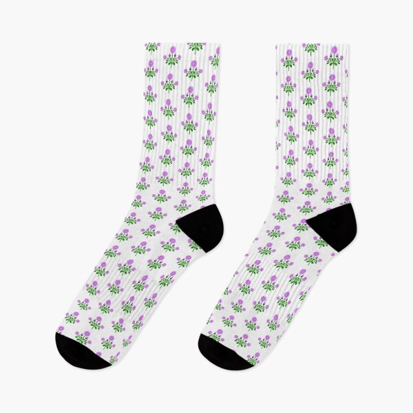 Item preview, Lavender floral folk motif designed and sold by Kalpa.