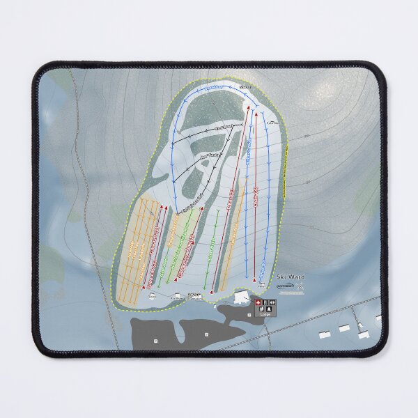 Item preview, Ski Ward Resort Trail Map designed and sold by Mapsynergy.