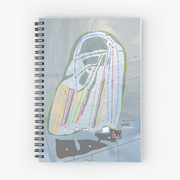 Item preview, Ski Ward Resort Trail Map designed and sold by Mapsynergy.