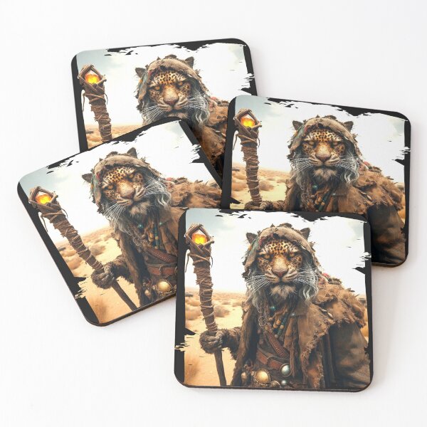 Item preview, Abstract Cheetah Sage in Ancient Robes Crossing Desert designed and sold by Hungry-Murphy.