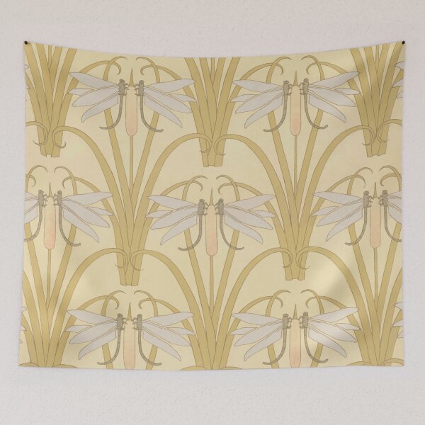 Item preview, Art Nouveau Dragonfly and Cattail Design designed and sold by newnouveau.