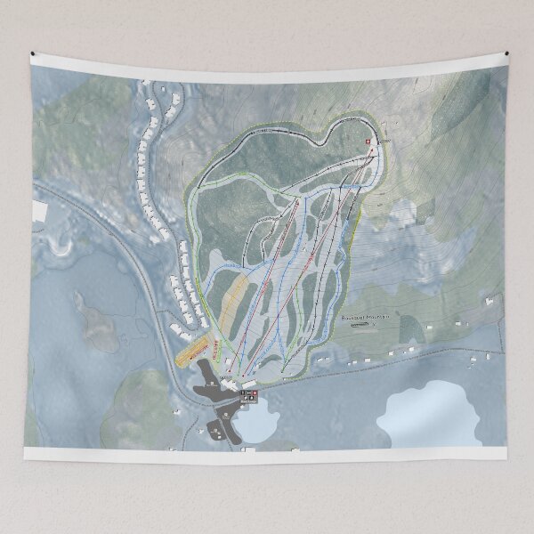Artikelvorschau, Bousquet Mountain Resort Trail Map entworfen und verkauft von Mapsynergy.