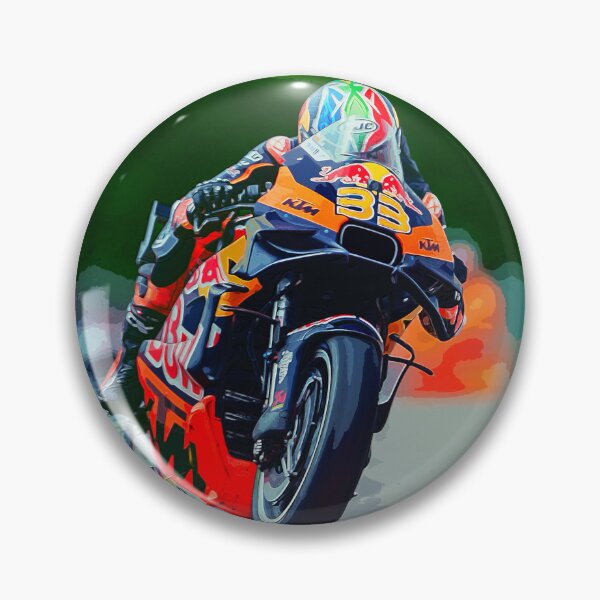 Item preview, Brad Binder hanging from his 2024 MotoGP motorcycle during the German Grand Prix watercolor designed and sold by Rodissimus1984.