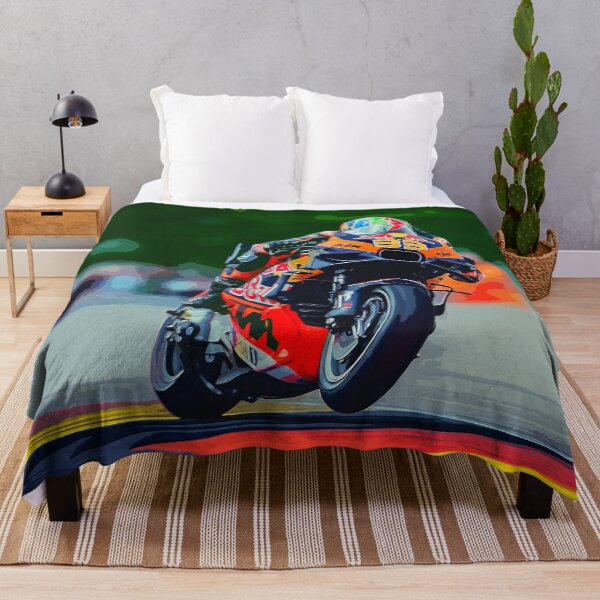 Item preview, Brad Binder hanging from his 2024 MotoGP motorcycle during the German Grand Prix watercolor designed and sold by Rodissimus1984.