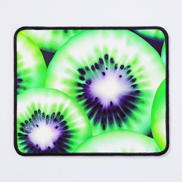 Item preview, Neon Green Kiwi Slices Pattern, Watercolor All Over Print designed and sold by patterncrow.