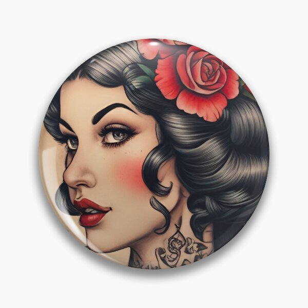 Item preview, Pinup Girl Tattoo  designed and sold by MatrixTattoo.