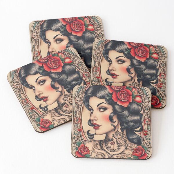 Item preview, Pinup Girl Tattoo  designed and sold by MatrixTattoo.