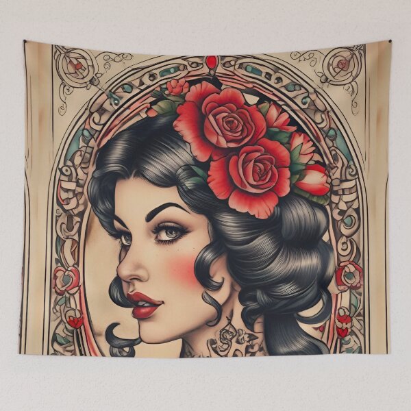 Item preview, Pinup Girl Tattoo  designed and sold by MatrixTattoo.