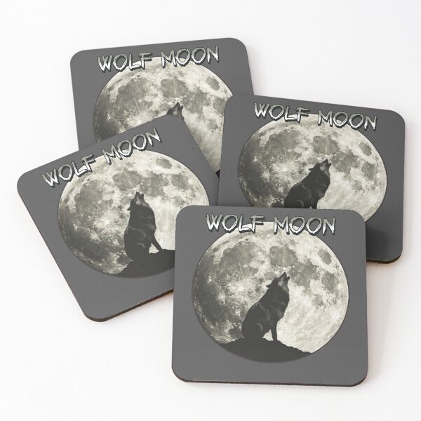 Item preview, howling wolf,  full moon, Wolf Moon designed and sold by gleici.