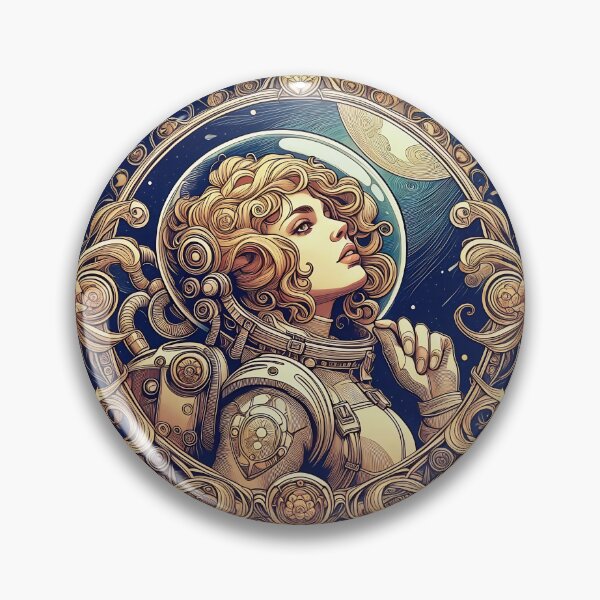 Item preview, Woman Astronaut - Art Nouveau designed and sold by deusrex007.