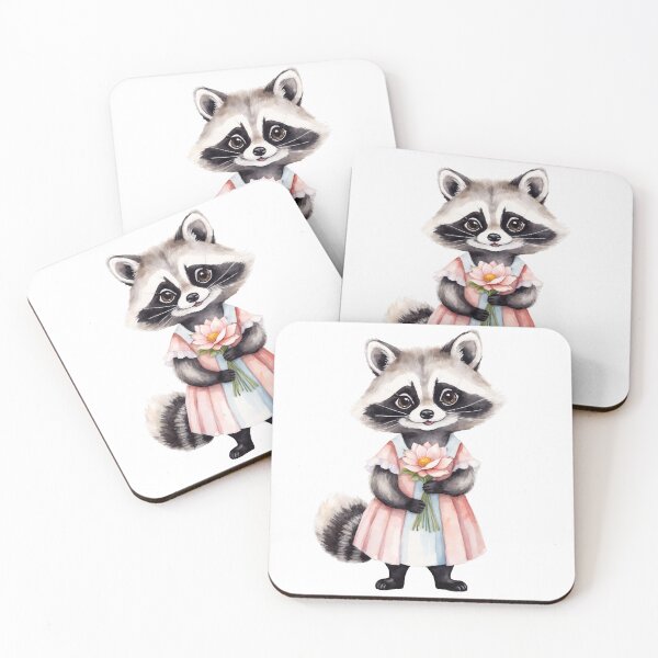 Item preview, Vibrant Watercolor Raccoon designed and sold by Victoria Riabov.