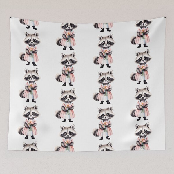 Item preview, Vibrant Watercolor Raccoon designed and sold by Victoria Riabov.