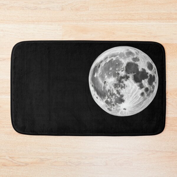 Item preview, The full moon in black and white tones designed and sold by Krystian9809.