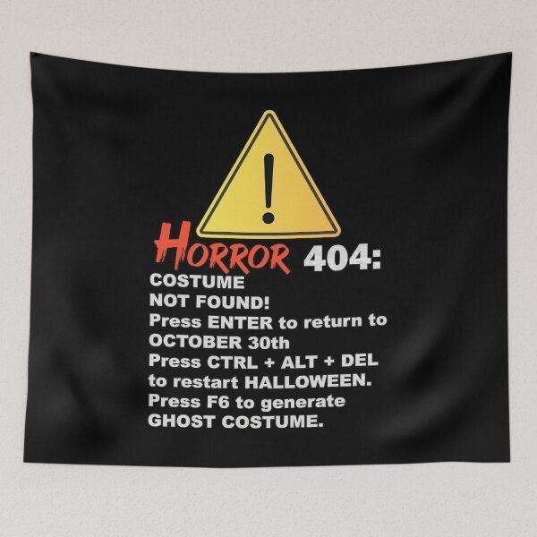 Item preview, Horror 404 Costume Not Found Halloween - Error 404 Costume Not Found Halloween designed and sold by FYS-Arte-Style.