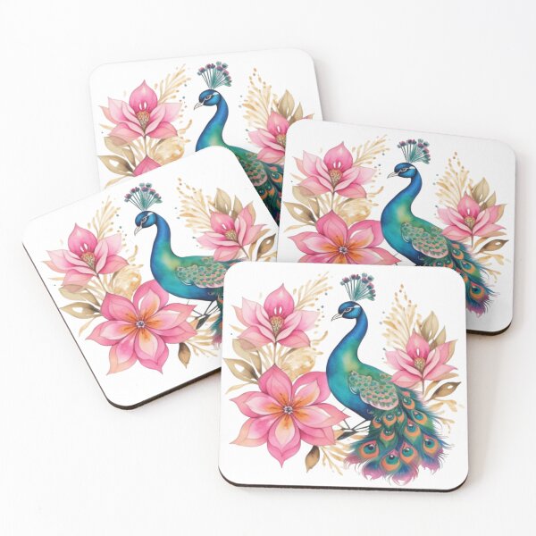 Item preview, Peacock floral  designed and sold by Roxburylane.
