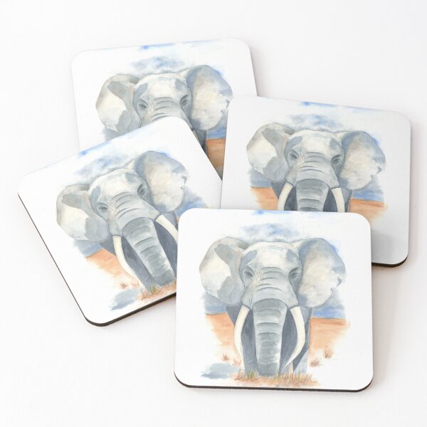 Item preview, Watercolour Elephant from Kenia watercolor animal print wild life designed and sold by Yarlseri.