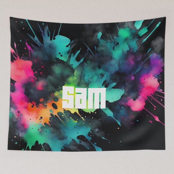 Item preview, Neon Ink Custom Name: Sam designed and sold by Gabriela McDaniel.