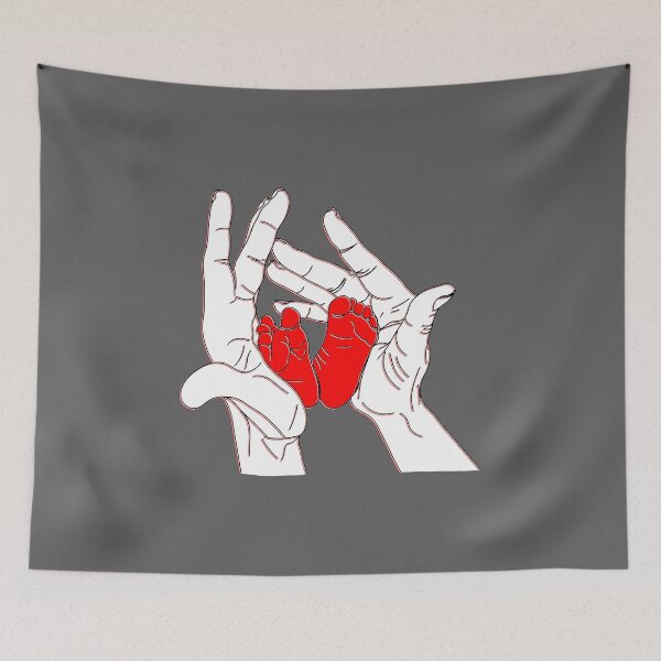 Item preview, Mother Mom Mommy holding baby feet in hands designed and sold by 4rpixs.
