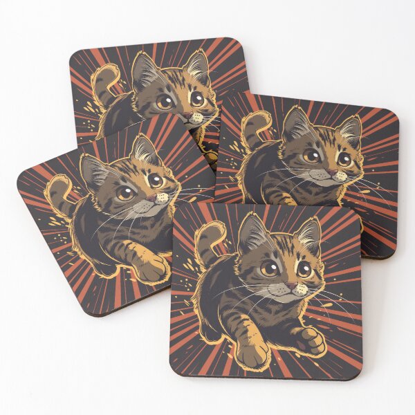 Item preview, Cat with playful paws designed and sold by wolfgangrainer.