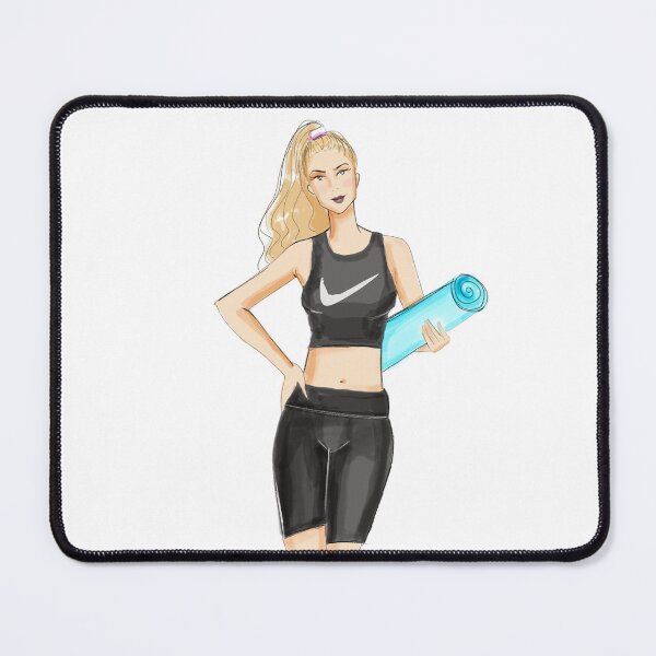 Item preview, workout, gym, exercise, fashion illustration designed and sold by Meghaillustrat.
